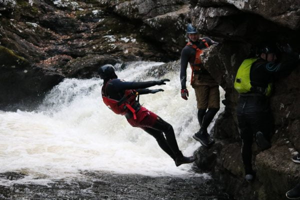 Gorge scrambling in scotland