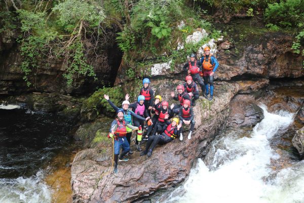 gorge scrambling in the cairngorms