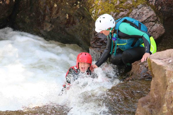 gorge scrambling in the cairngorms