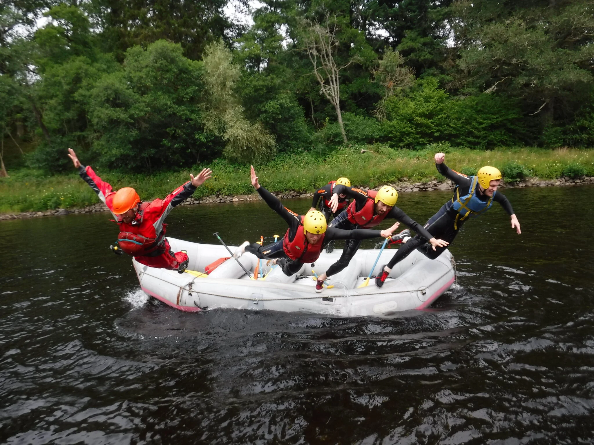 White water rafting spey