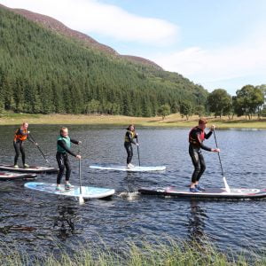 SUP stand up paddleboarding in Scotland