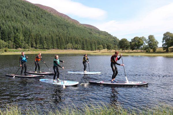SUP stand up paddleboarding in Scotland