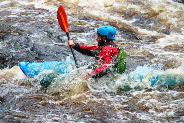 White Water Safety & Rescue Training kayak