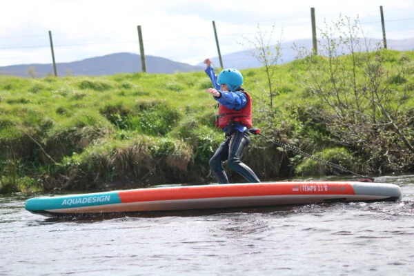 paddlesports safety and rescue course SUP fall