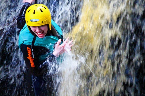 gorge scrambling in Ayrshire