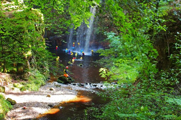 gorge scrambling in Ayrshire