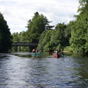 cairngorms adventure canoe river trip in Aviemore