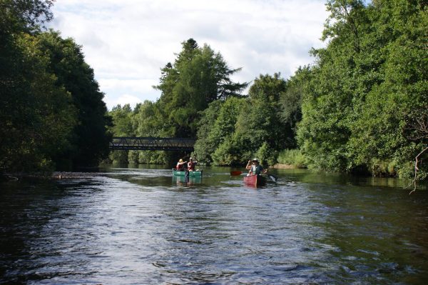 cairngorms adventure canoe river trip in Aviemore