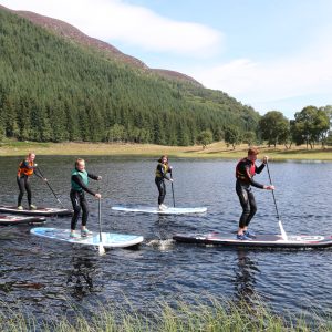 stand up paddle boarding in the great glen