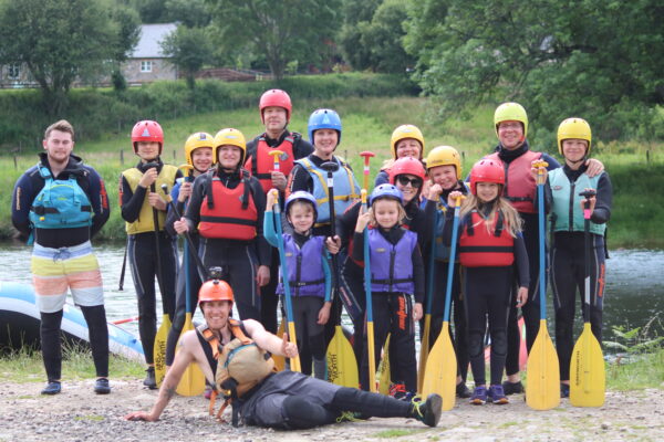 Rafting the river Oich