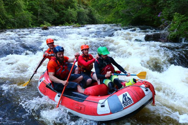 corporate team building rafting in aviemore