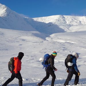 Winter skills in Scotland walking