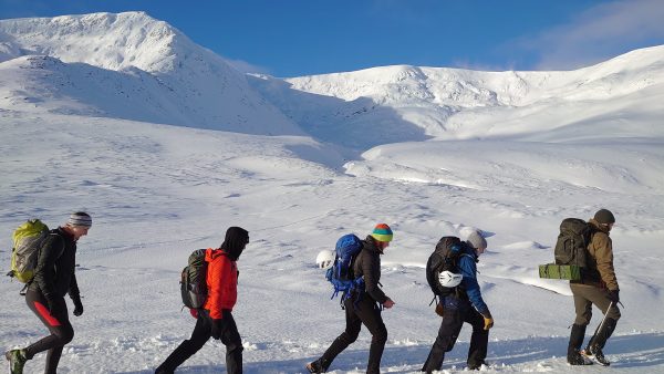 Winter skills in Scotland walking