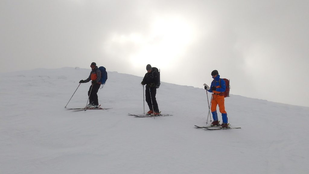 skiing off sgor gaoith