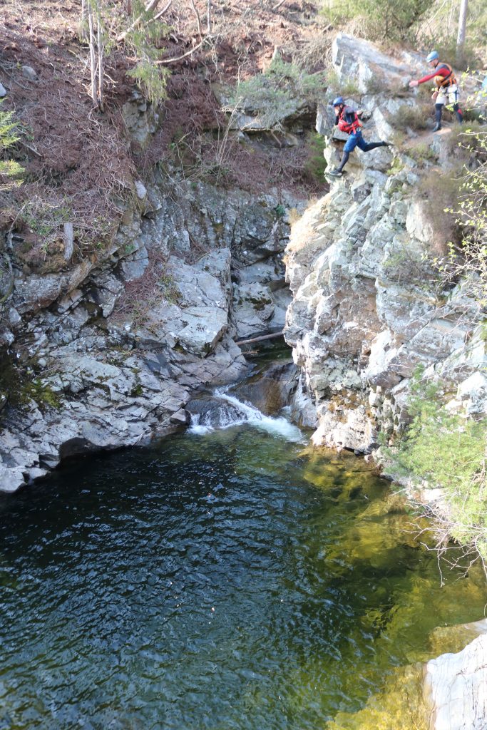 Canyoning at the Bruar - adventurous days out in scotland