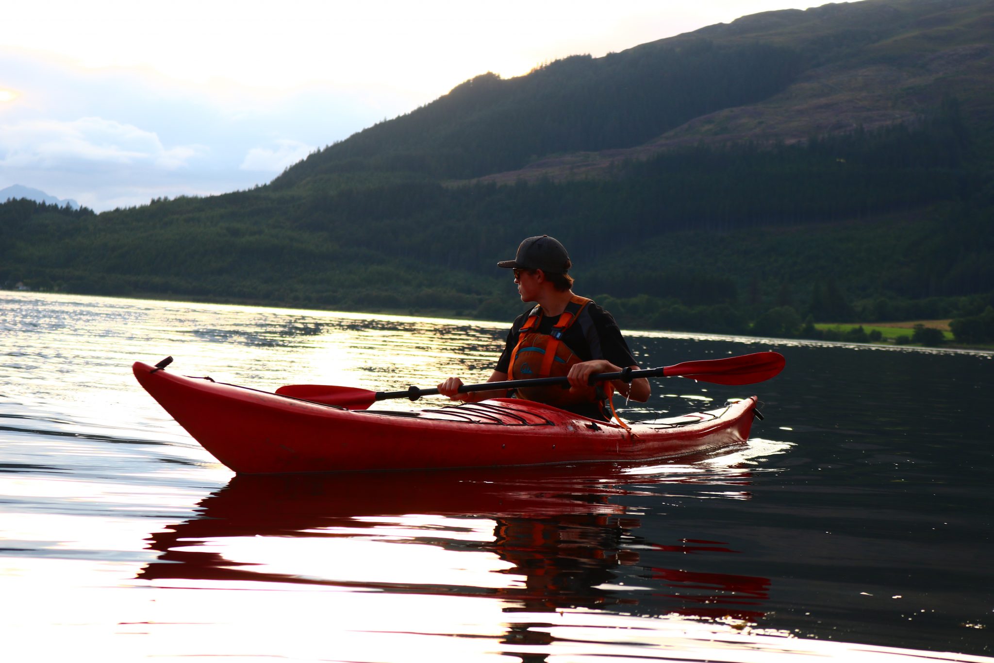 Sea kayaking Loch Lomond