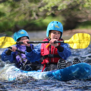 river kayaking in aviemore, cairngorms, scotland