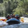 White Water Rafting River Garry Front on