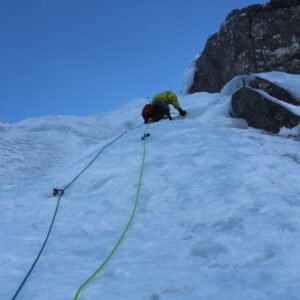 Learn to Lead Climb in Winter in Scotland