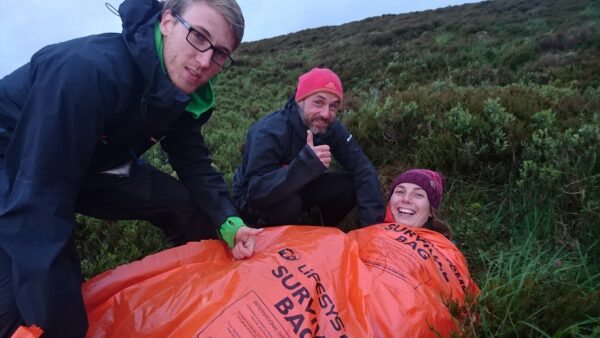 First aid in the outdoors keeping people warm