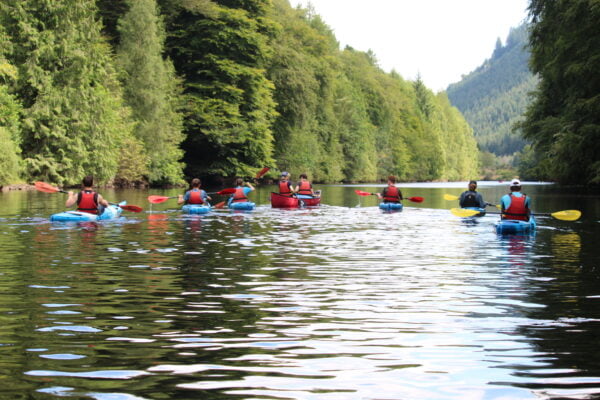 Paddlesports Touring Leader Assessment sit on top kayak