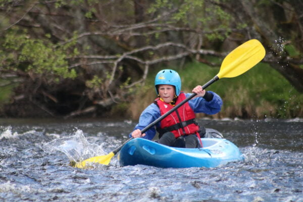 Paddlesports Touring Leader Assessment sit on top kayak